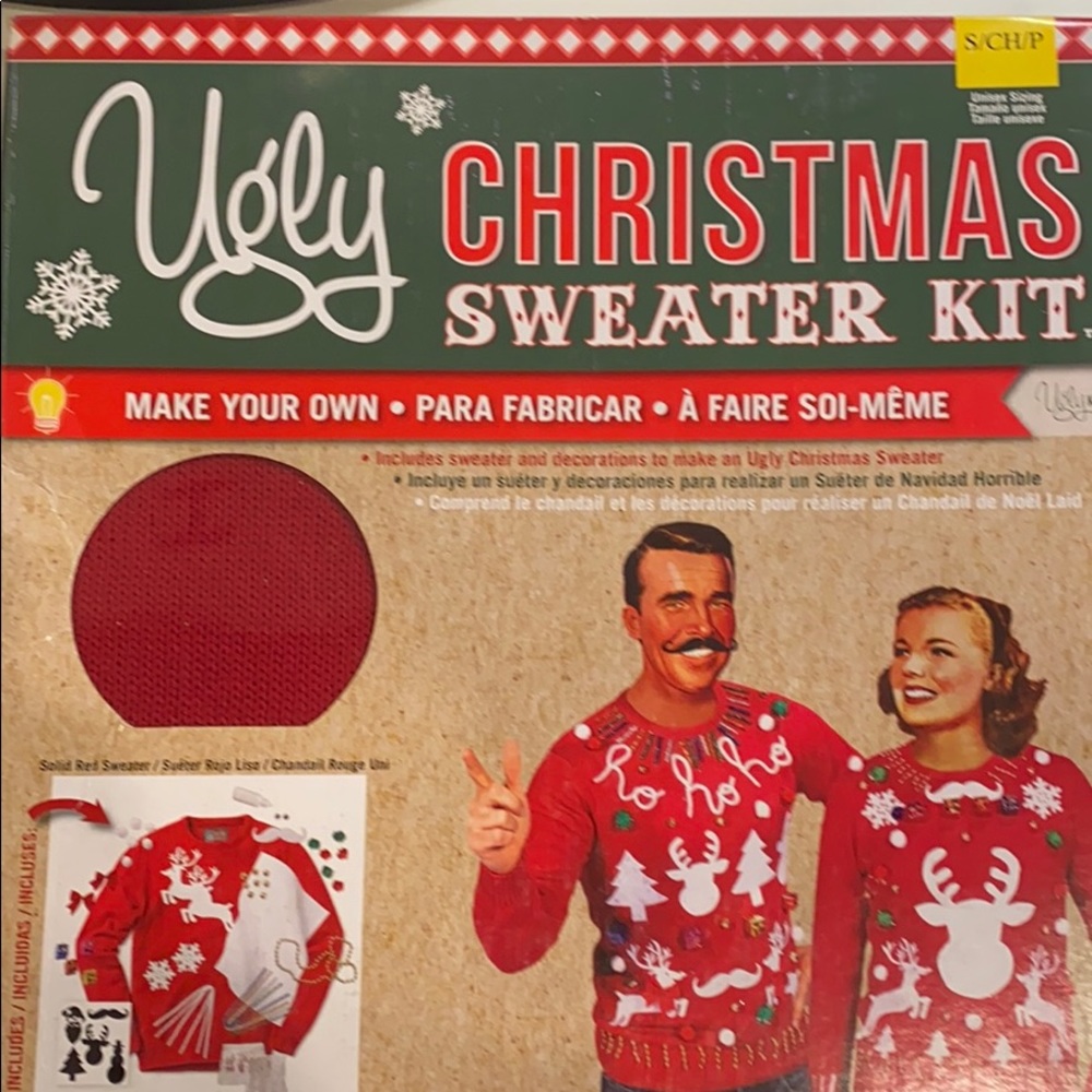 Vintage Ugly Christmas Sweater kit